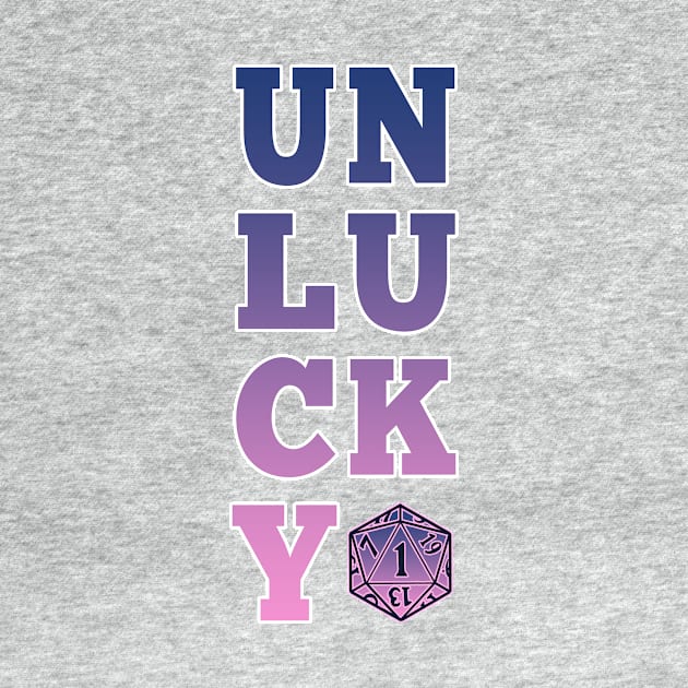 Unlucky dice - pink and blue by iisjah